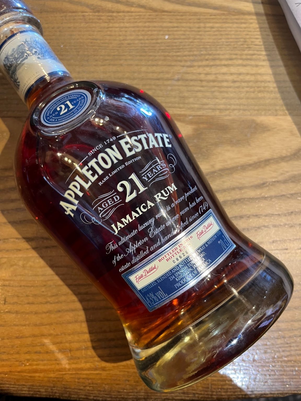 Rhum Appleton 21 ans - Jamaique