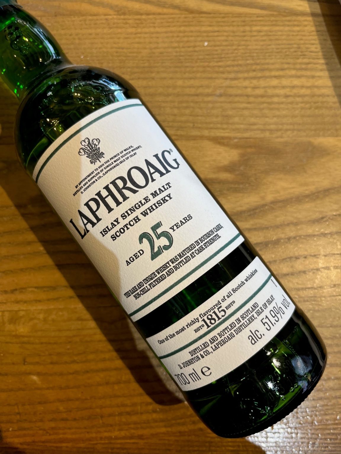 Whisky Laphroaig 25 ans - Ecosse