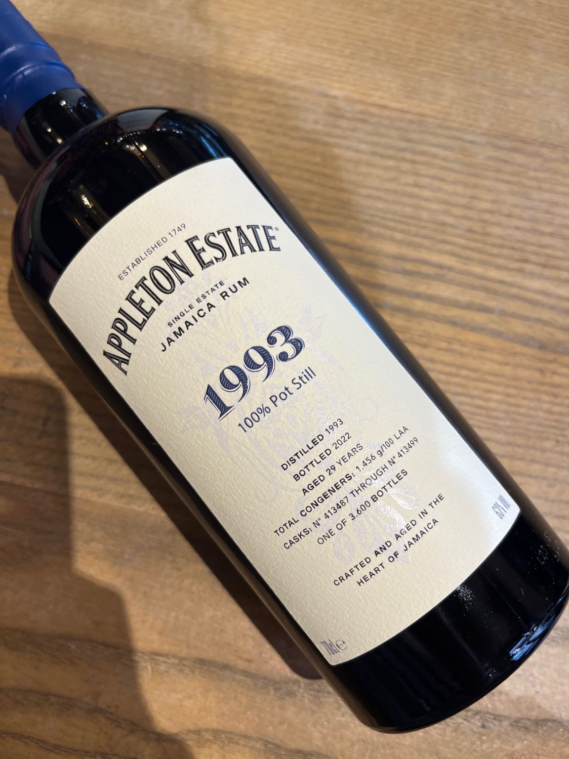 Rhum Appleton Estate 1993 100% Pot Still